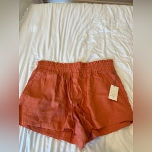 a new day coral shorts with pockets